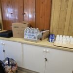 Snacks and water